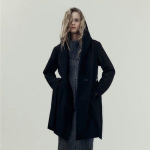 Zara hooded soft coat